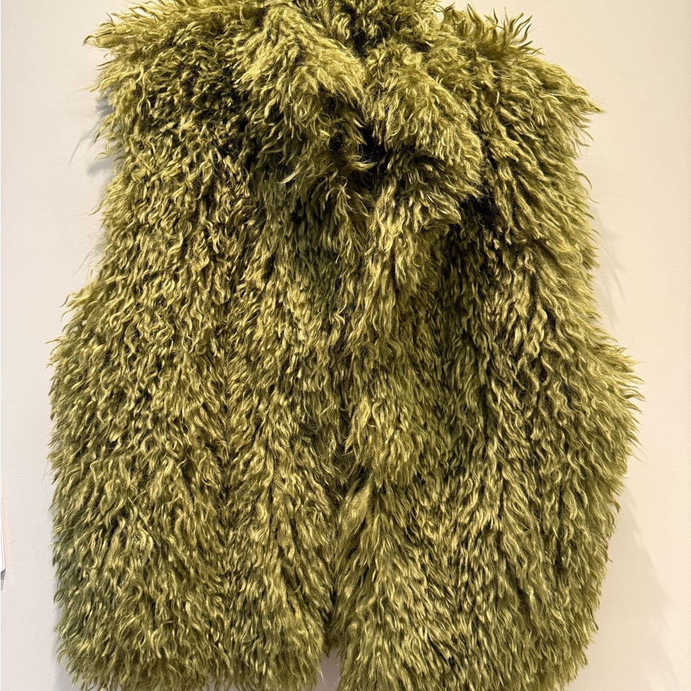 Furry Green Vest